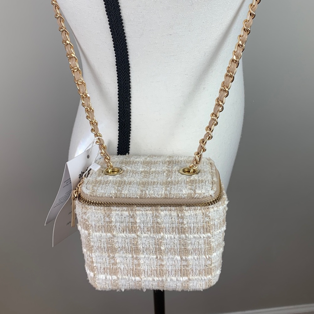 Ahdorned Tweed Mini Crossbody Bag NEW! - Picture 3 of 9